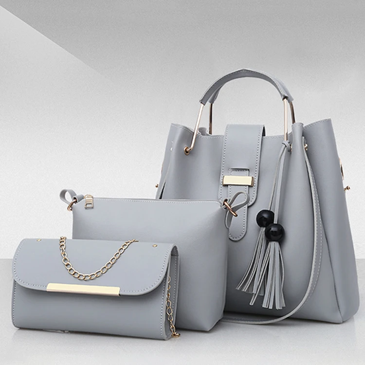 

Wholesale Ladies Purses 3pcs Set Handbags For Women Large Capacity Bags, Customized