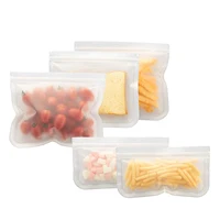 

Reusable Zip Freezer Bags Preservation PEVA Seal Food Storage Bag