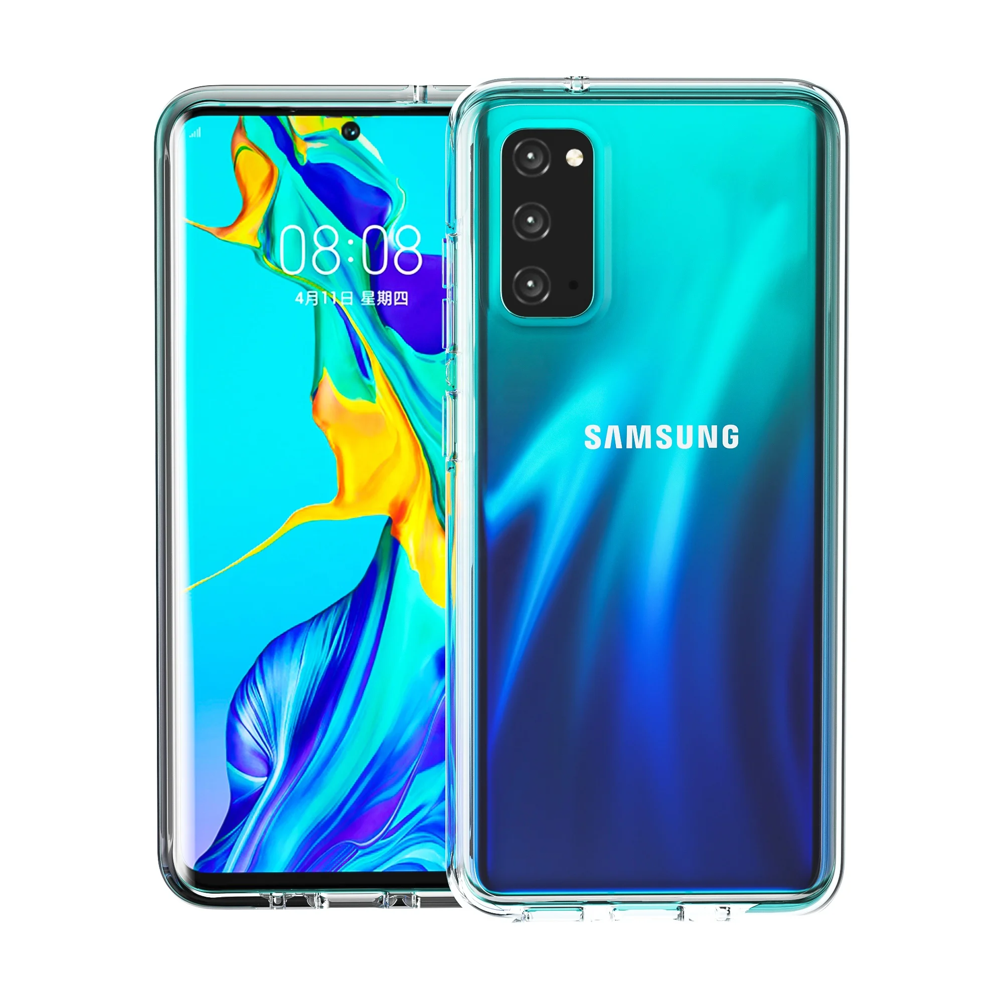 

Antishock Cover for samsung s20 TPU+TPE Bumper shockproof clear phone case cover for samsung s20 plus