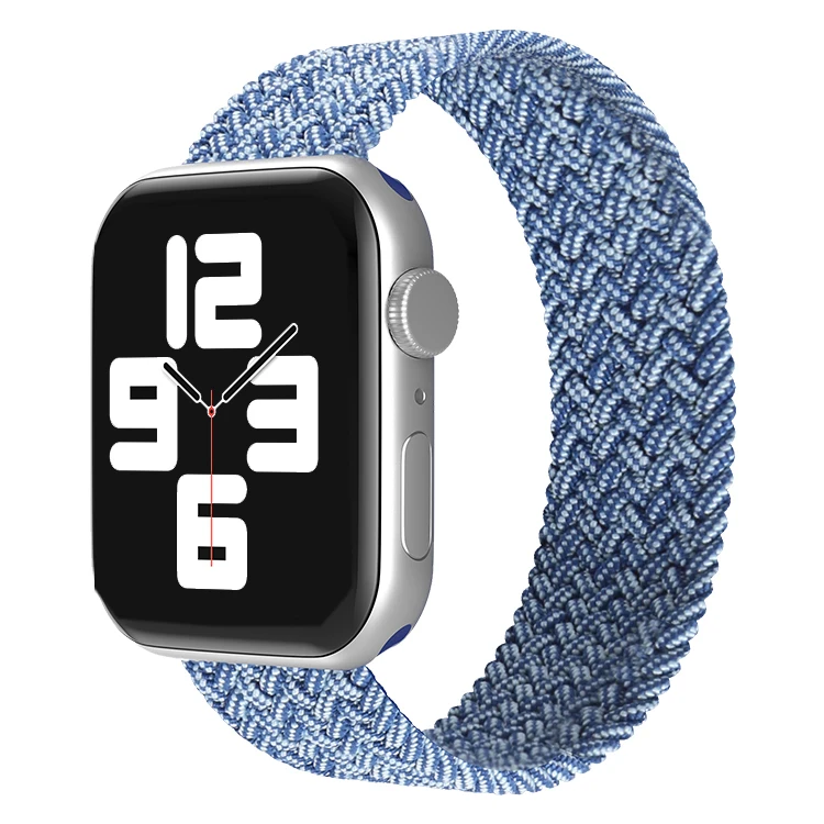 

Watchbands for Apple Watch SE Series 6 Bands 40mm 44mm Woven Solo Braided Strap for iwatch 5/4/3/2 38mm 42mm accessories