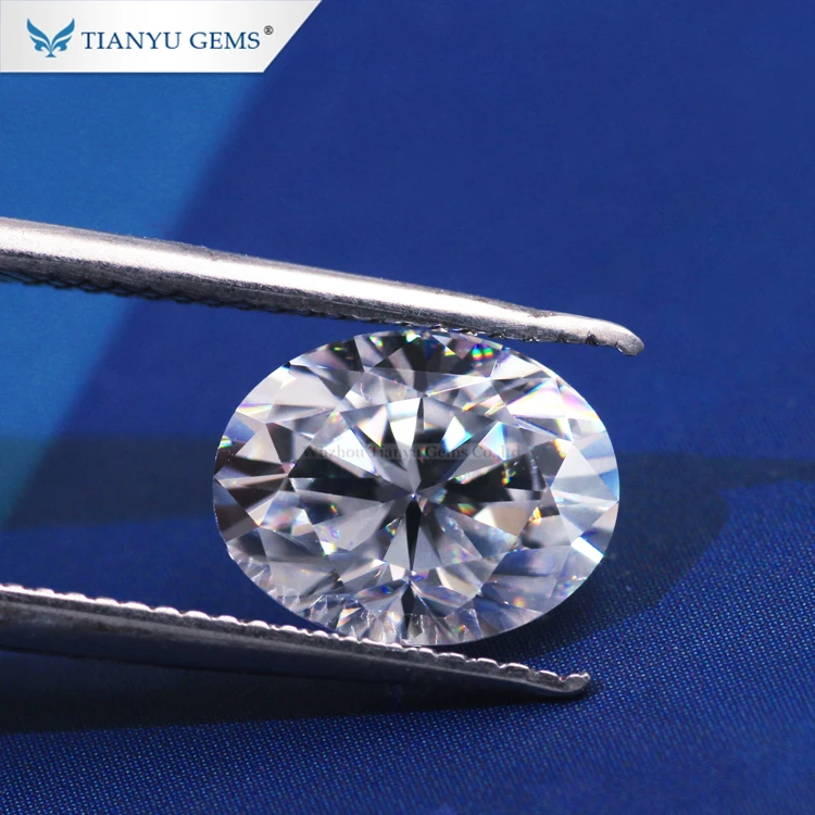 

Wuzhou Tianyu Gems wholesale moissanite perfect oval cut for ring setting