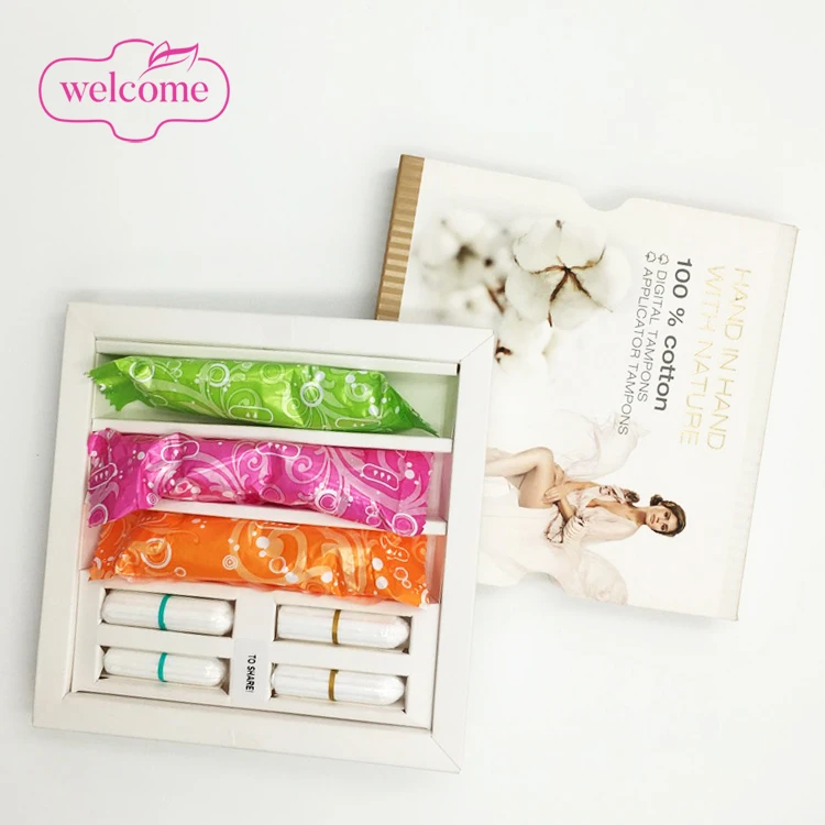 

Gots cotton fabric high end tampons packed brand tampons partner