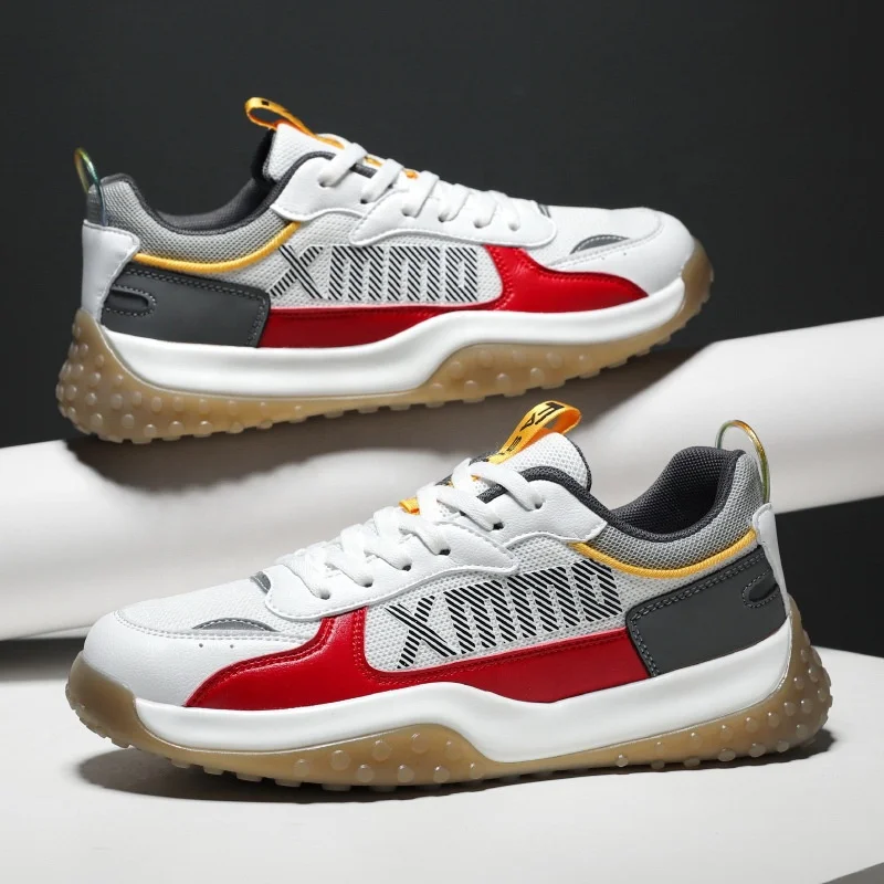 

Casual shoes 2022 spring and summer new men's shoes fashion breathable leather running shoes