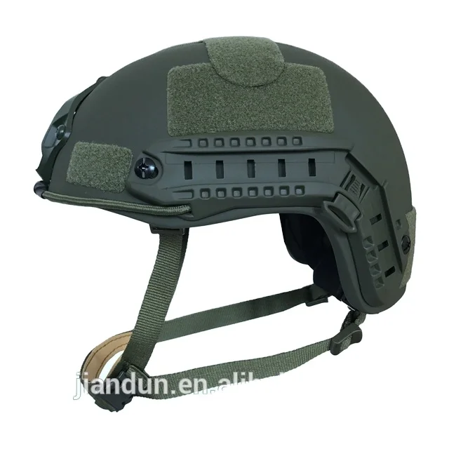 
Army Green FAST Ops Core Military Army Law Enforcement Police Level IIIA 9mm .44 Mag Combat Tactical Aramid Ballistic Helmet 