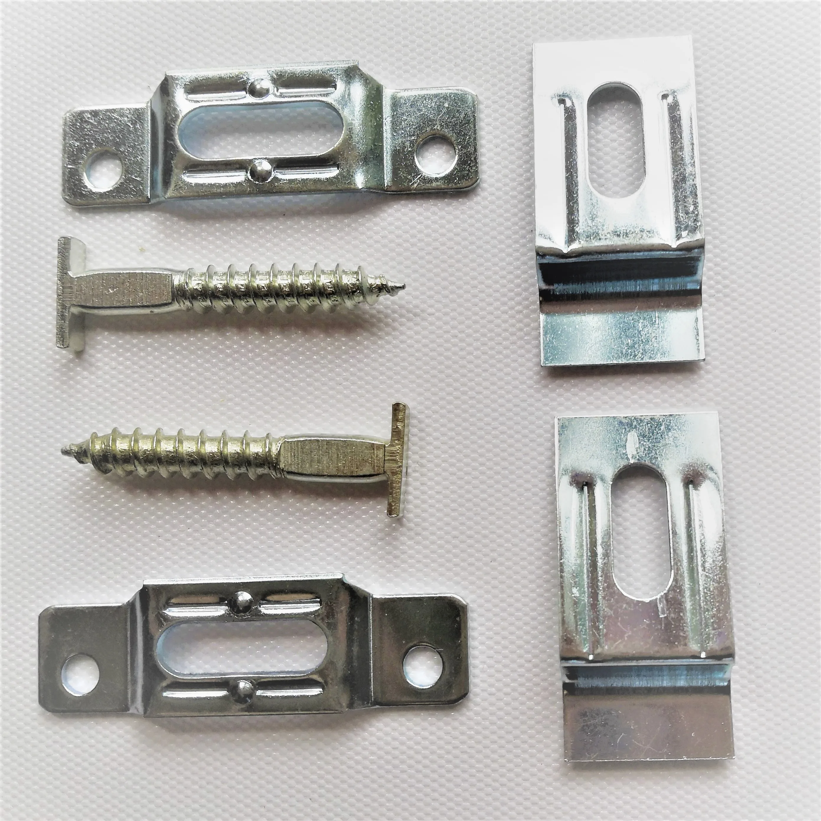 
T-Lock security hangers locking hardware set for wood or aluminum picture frames 