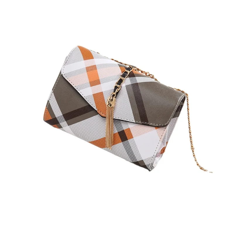 

Shoulder stripe pu Handle Bags Fashion Ladies For Women letter Style Pattern Zipper, Brown