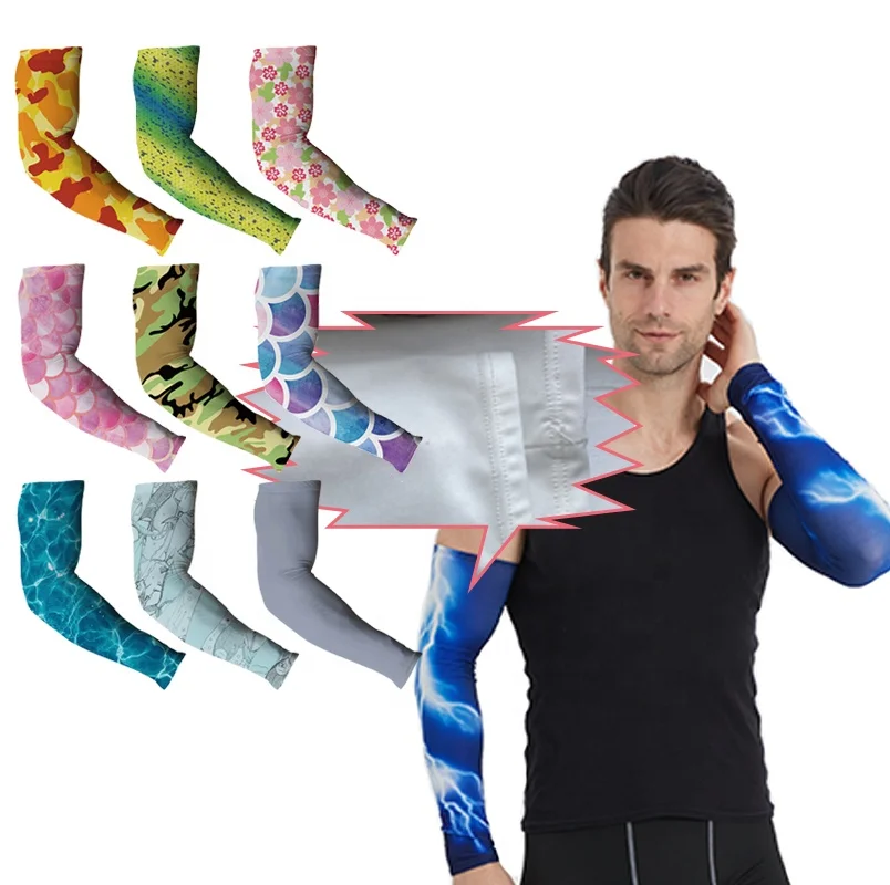 

High UPF Compression Arm Sleeve Cycling Protect Sleeve Cooler Running/Motorcycle Arm Sleeves For All Outdoor Sport, Custom color