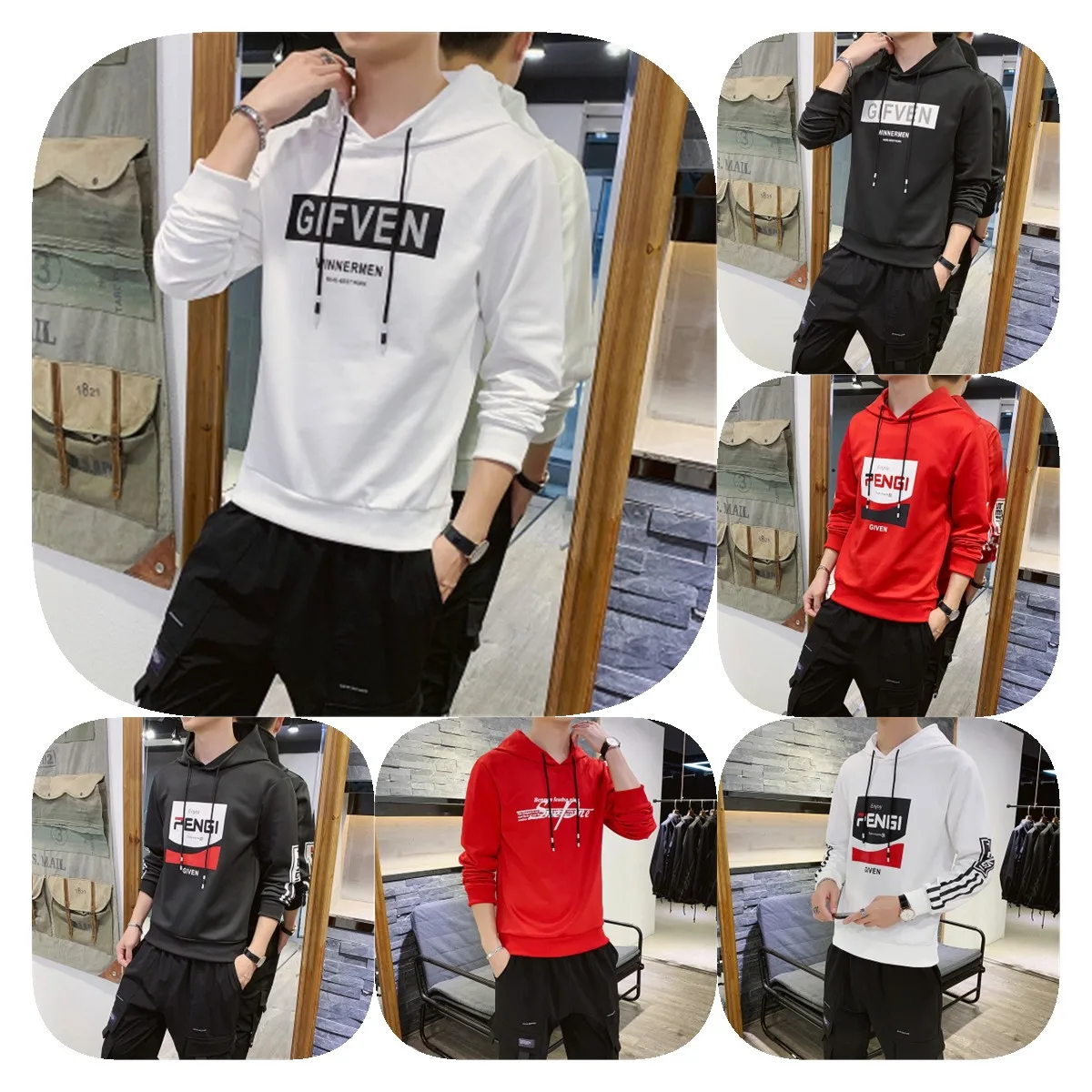 

Men's hoodie 2022 new spring and Autumn thin relaxed versatile bottom shirt casual men's clothing wholesale