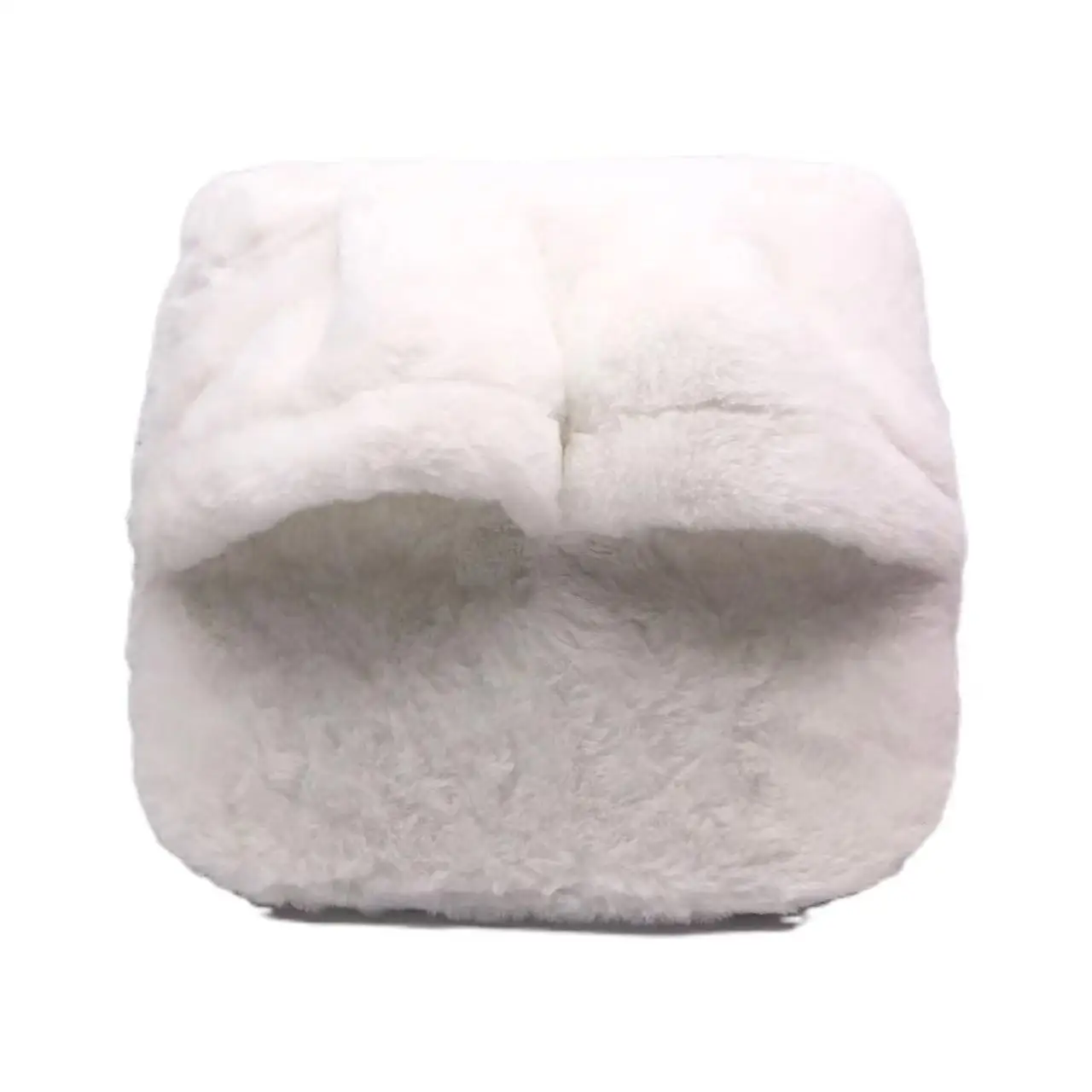 

New four seasons slippers soft plush electric office slippers office thermal stuffed plush slippers, White, blue, brown, pink