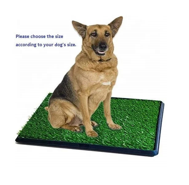 

Good quality 20*30'' 3 Pieces Puppy Training Pad with Artifical grass Pet Potty Patch Training toilet for Dogs Indoor Use, Green