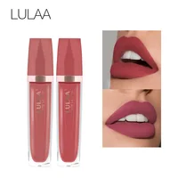 

LULAA 18color sexy women liquid moisturizing matte velvet lipgloss tube private label