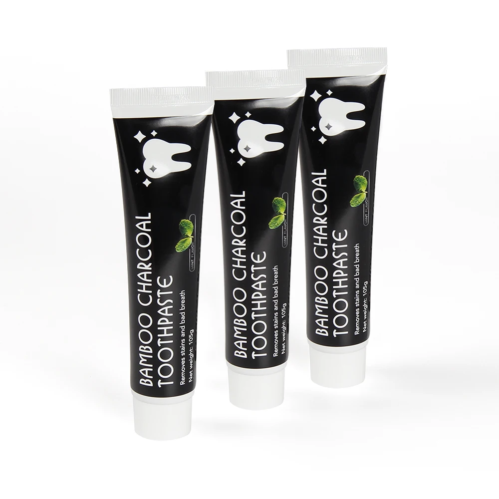 

CPSR Approved Private Label Activated Carbon Teeth Cleaning Removing Mouth Stain Bamboo Charcoal Toothpaste, Black