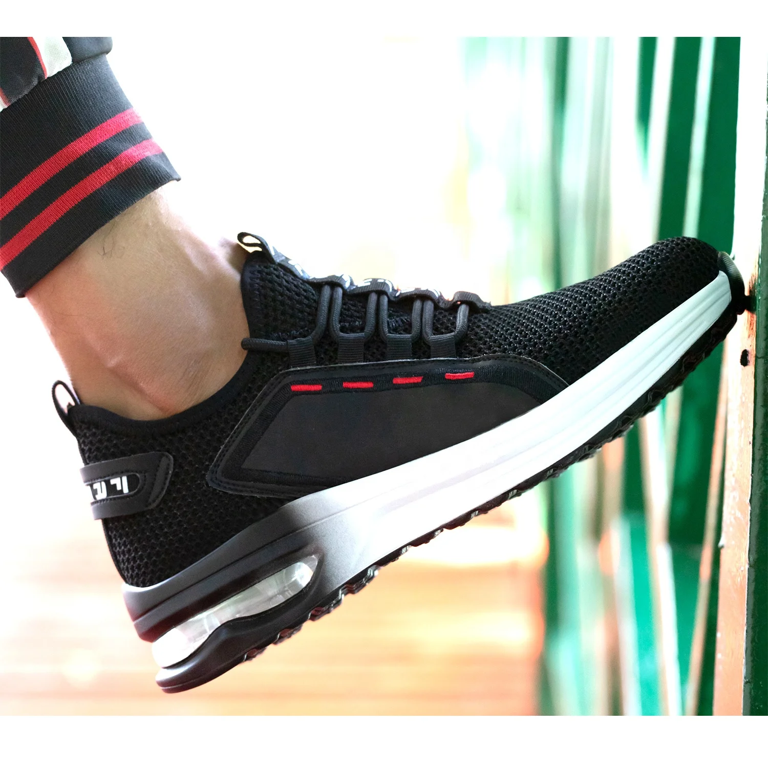 

Dropshipping men steel toe work indestructible slip resistant lightweight construction sneakers women safety shoes