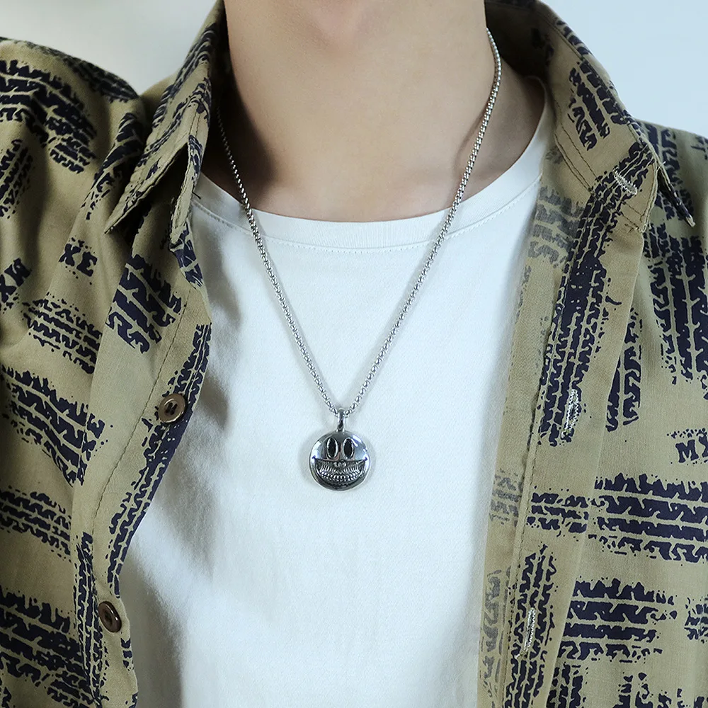 

Jessy Fashion 2021 Girls Women New Designer Jewelry Stainless Steel Necklace Chain Customized Cross Circle Couple SMan Necklace, As shown