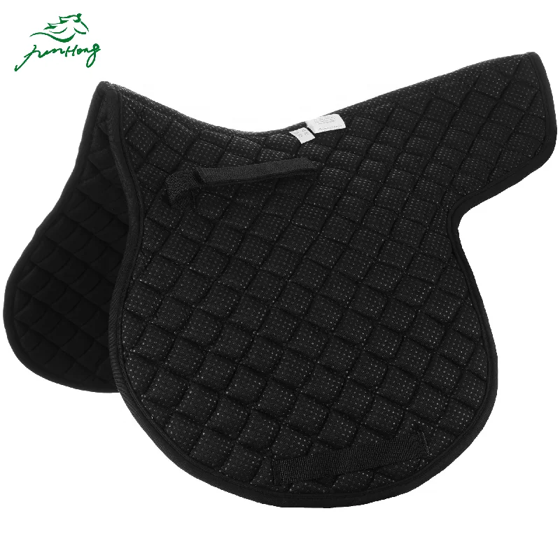 

Pure Cotton Black & White Horse Wear Saddle Dressage Pads Equestrian