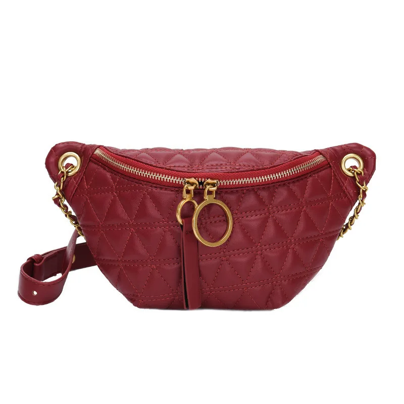 

Waist Bag Crossbody bags Handbags for Women rock street style Belt Quilted Leather Handbag