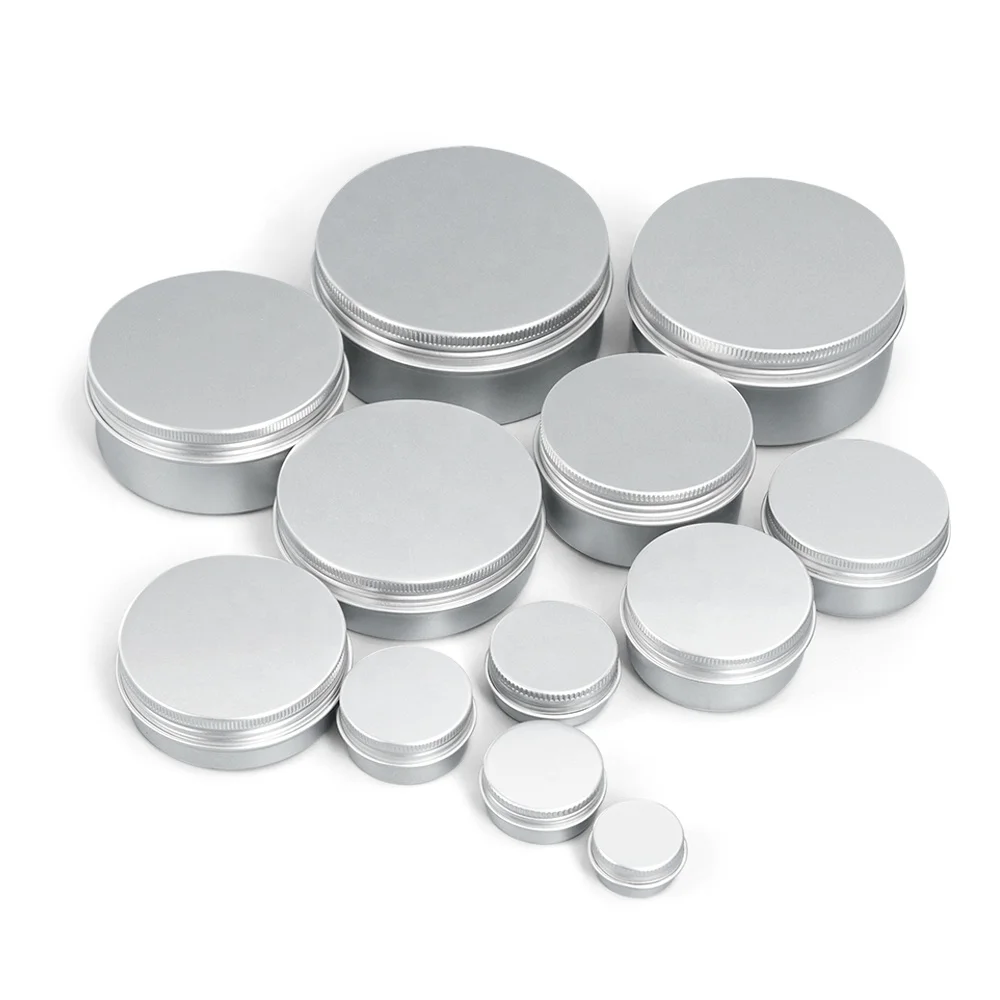 

Spot aluminum tin can packaging recycled container 10g 20g 30g 50g 60g 80g 100g cosmetic tin