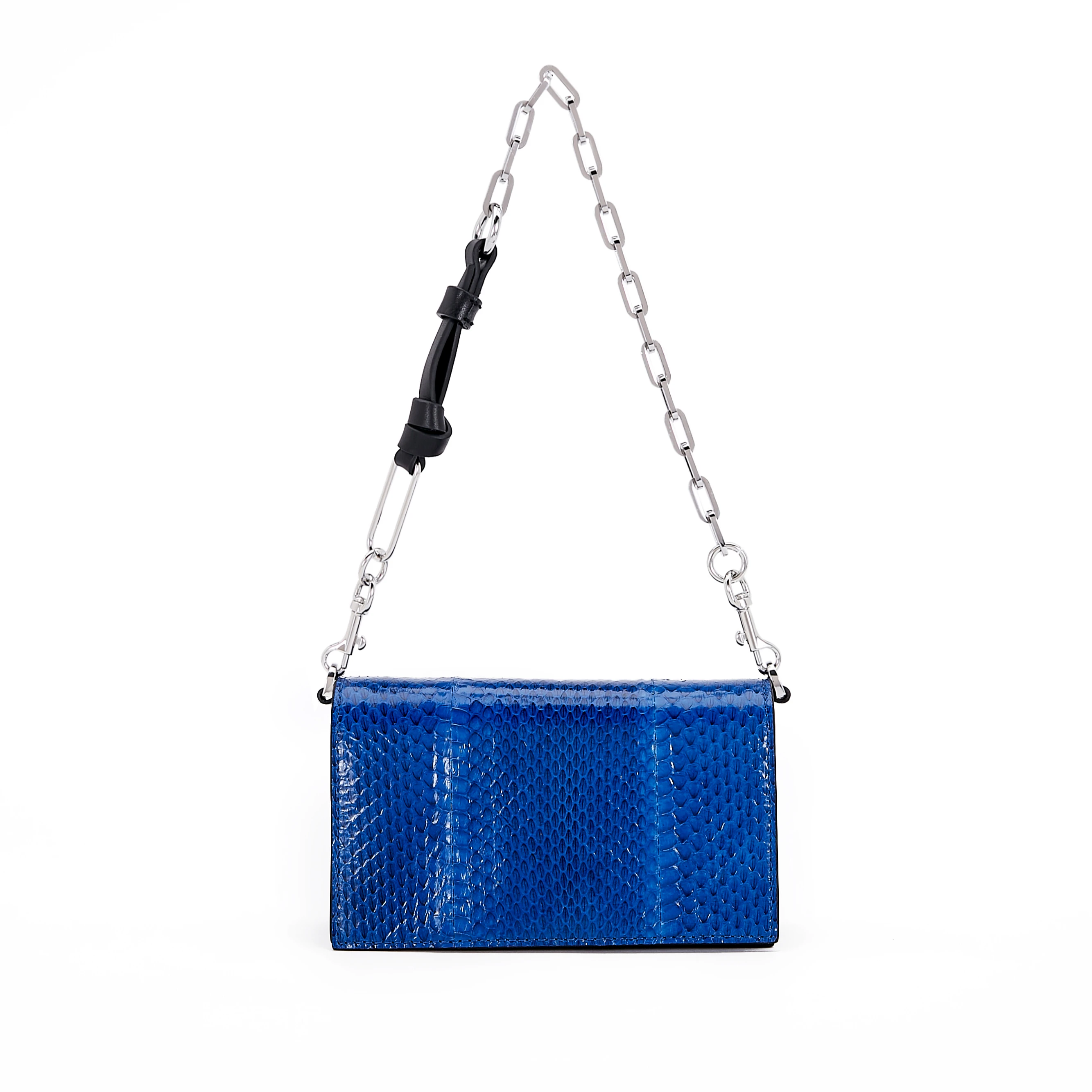 

2021 luxury exquisite fashion ladies one-shoulder snakeskin bag, Blue