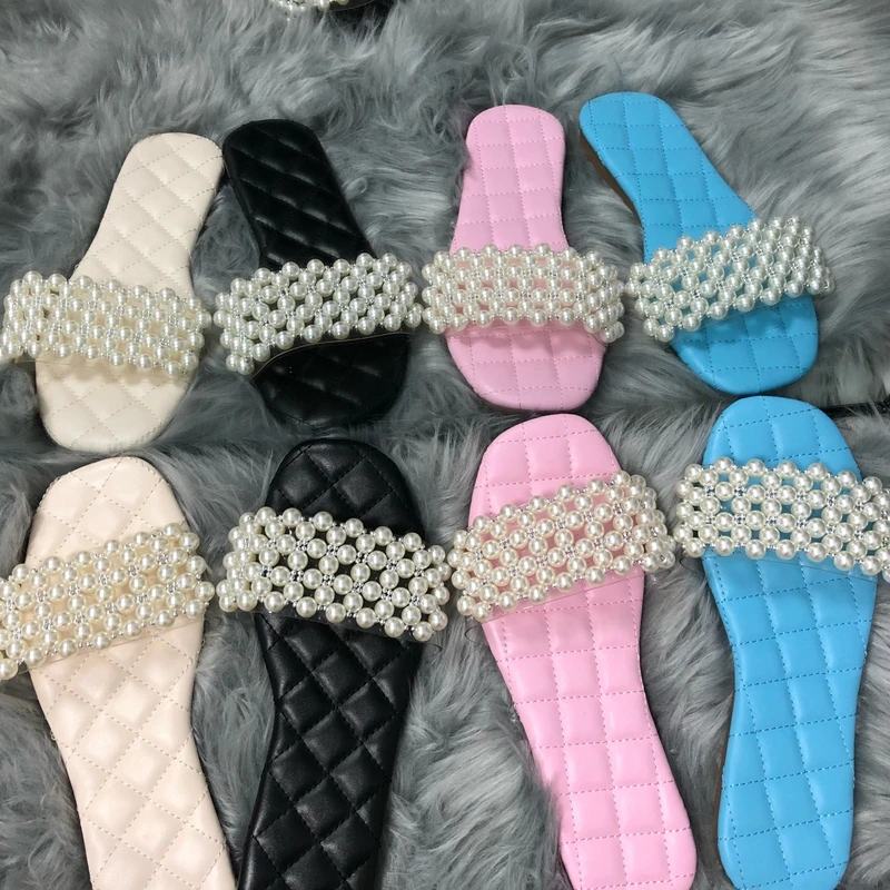 

Summer Square Toe Lightweight Women's Sandals Comfortable Fancy Flat Shoes Women Sandals, Picture