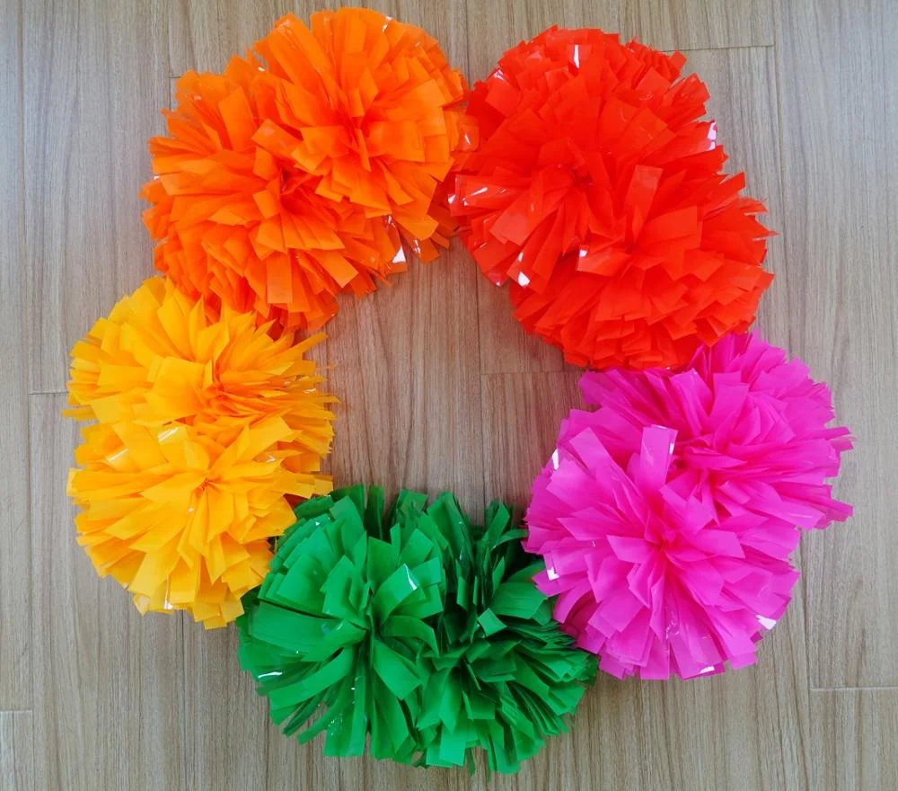 
2020 neon colors pom poms for cheerleading 