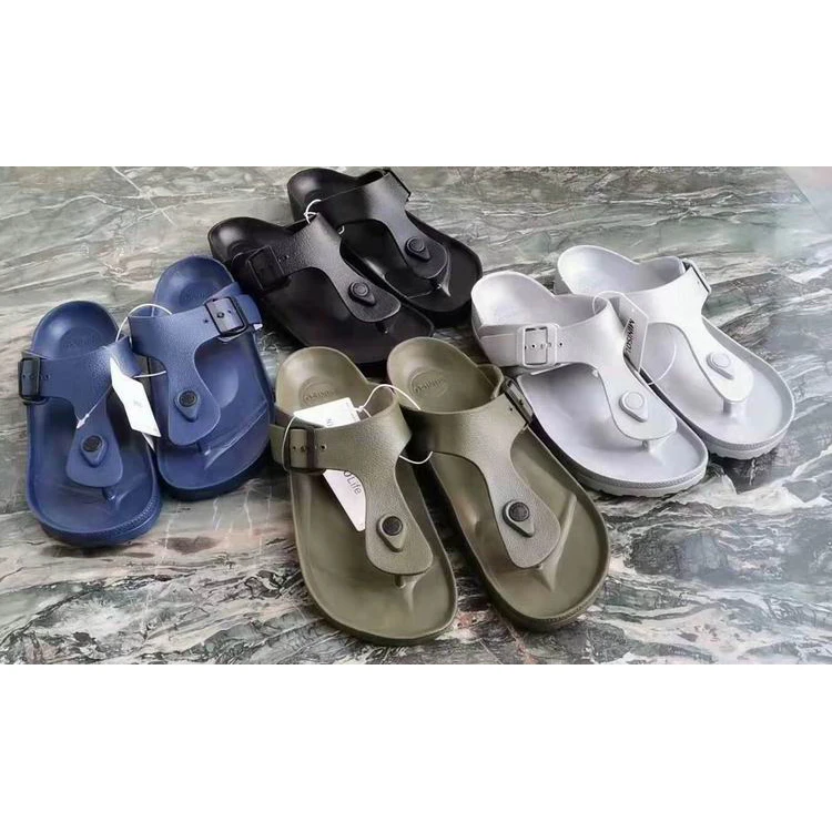 

stock lot shoes men slippers EVA beach flip flops