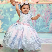 

Little Girl Ceremonies Dress Baby Children's Clothing Tutu Kids Dresses for Girls Clothes Wedding Party Gown Vestidos Robe Fille