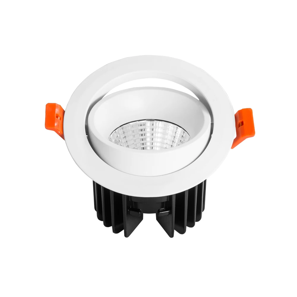 HH7A Adjustable 3w 5w Frame Warm Holders White Price Dimmable Recessed COB  Lamp Spot Light Ceiling Focos Mini LED Spotlight