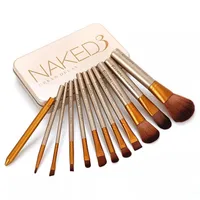 

Wholesale Generation 12 Makeup Set Brush NAkED3 Gold Portable Set Brush Beauty Makeup Cosmetics Tools