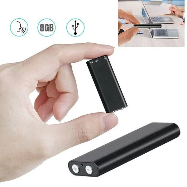 

Smallest MINI Clip USB PEN 8GB Audio Voice Recorder Mp3 Player Recording