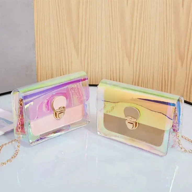 

New Style Luxury PVC Transparent Chain Messenger Shoulder Bags Ladies Handbags Womens Designer Bags
