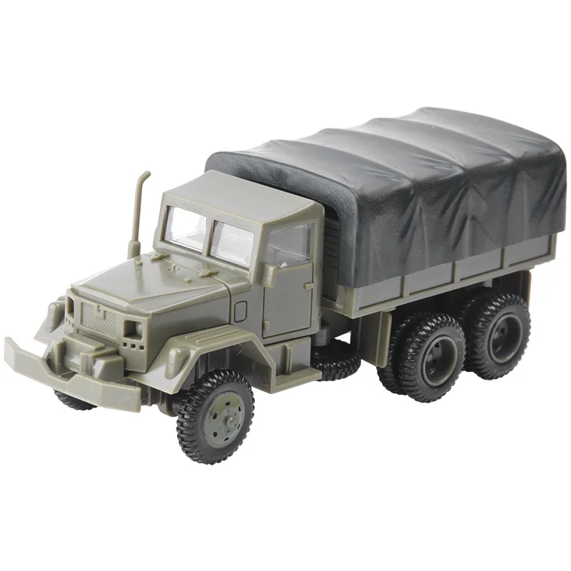 1:72 M35 BTR-80 Military Tank Plastic Hobby Models Kids Educational Construction Kits WW2 Army Toys Free Wheeling Set