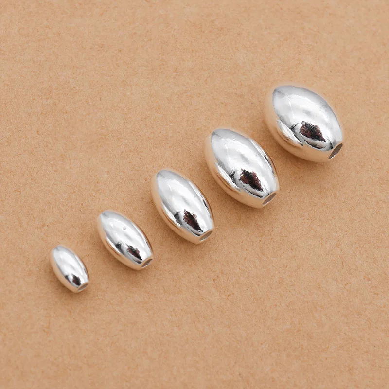 

Wholesale high quality drum shape 925 sterling silver beads spacer beads drum silver beads