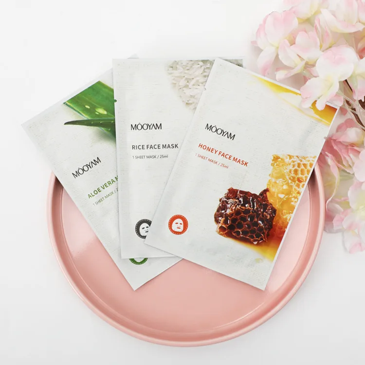 

OEM Vitamin C Sheet Mask Form and Face Use Fruit FaceMask Korean Skin Care Organic Moisturizing skin care Facial Mask