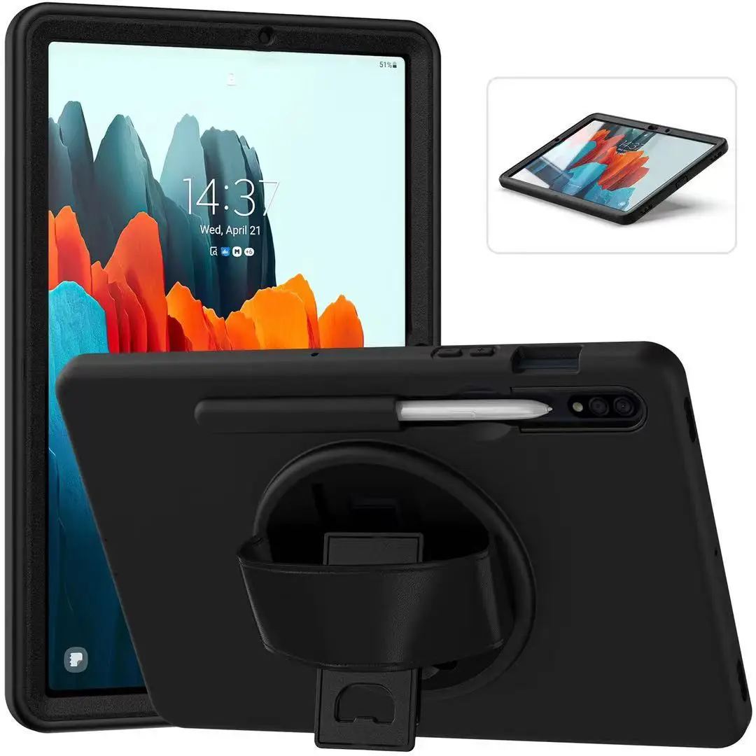 

Heavy Duty Shockproof Rotating Kickstand Protective Cover Case for Samsung Galaxy Tab S7 A7 A PLUS LITE