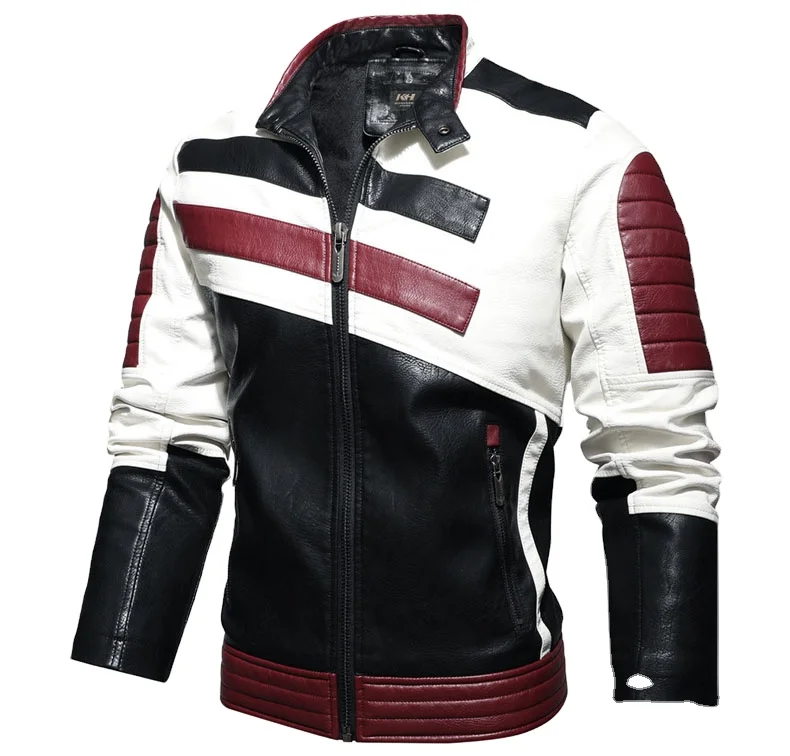 

Men's Leather Motorcycle Jacket Classic Original Leather Biker Leather Zip Out Distressed Vintage Bicker Jacket