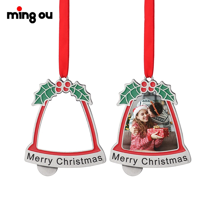 

2023 New Merry Christmas Metal Xmas Pendent Sublimation Christmas Ornaments