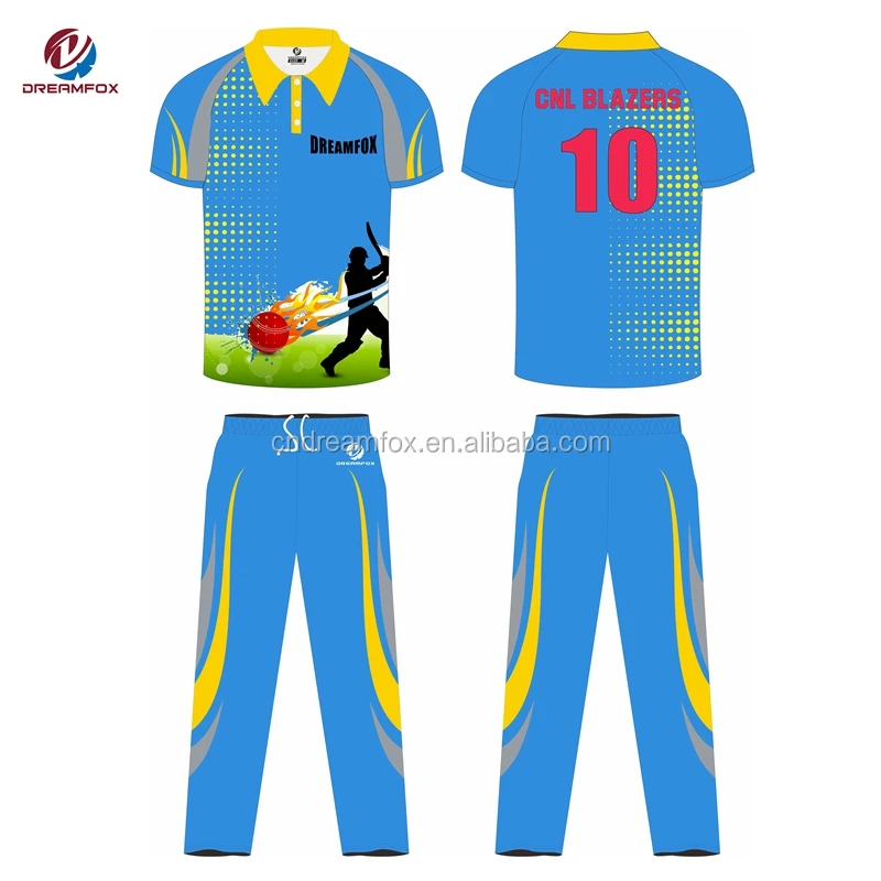 printed cricket jersey