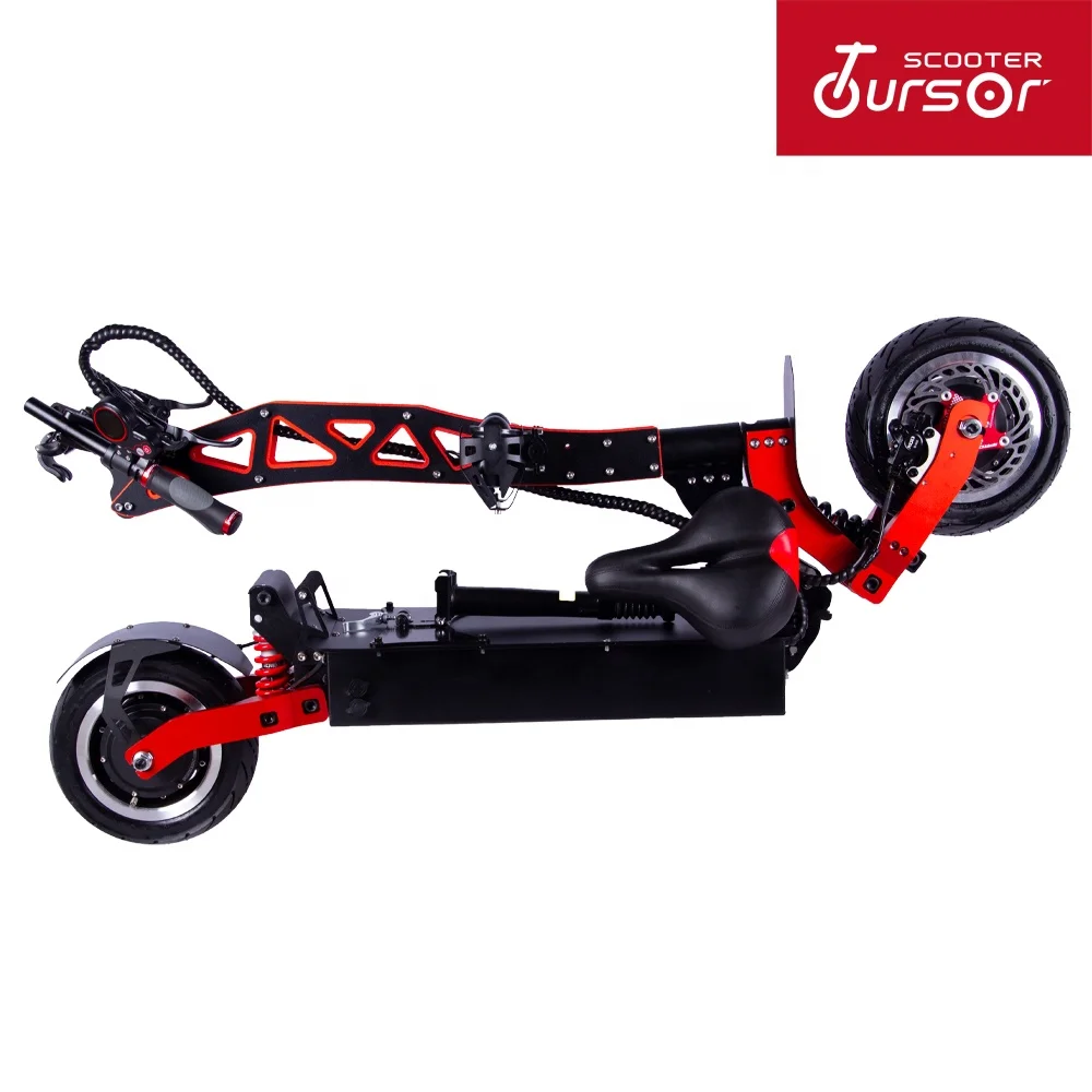 

toursor 11 inch 72V 7000W dual motor electric scooter, Black