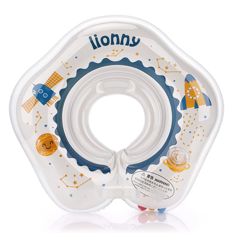 

2021 Hot Sale Safety 0-18months Inflatable And Collapsible Child Collar Ring Baby Swimming Neck Float Ring, Blue/pink