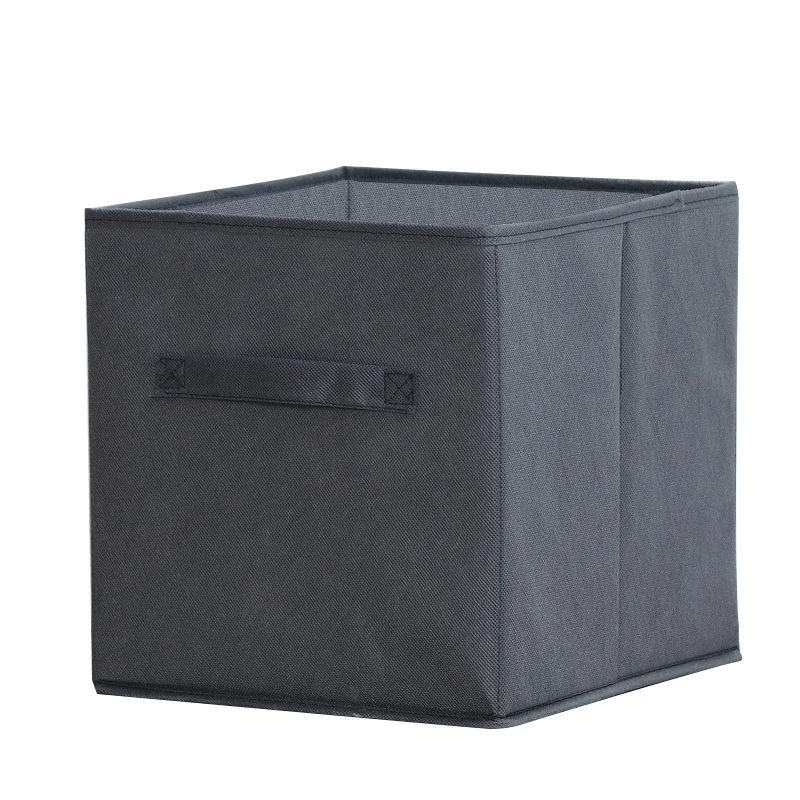 

Non-covered fabric storage box folding non-woven storage box sundries large folding box for household, 5 colors