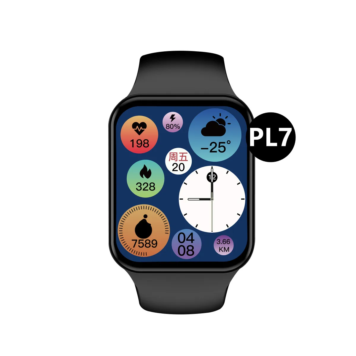 

2021 PL7 Z36 7 PRO 44MM RDFit Wireless charging smartwatch serie 7, i watch series 7 smart watch For Android watch 7