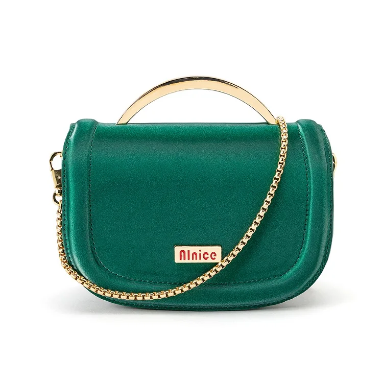 

New arrival woman bag half moon stylish ladies green bling duffle girlfriend mini luxury girls pouch novelty crossbody handbags, Green/yellow/black