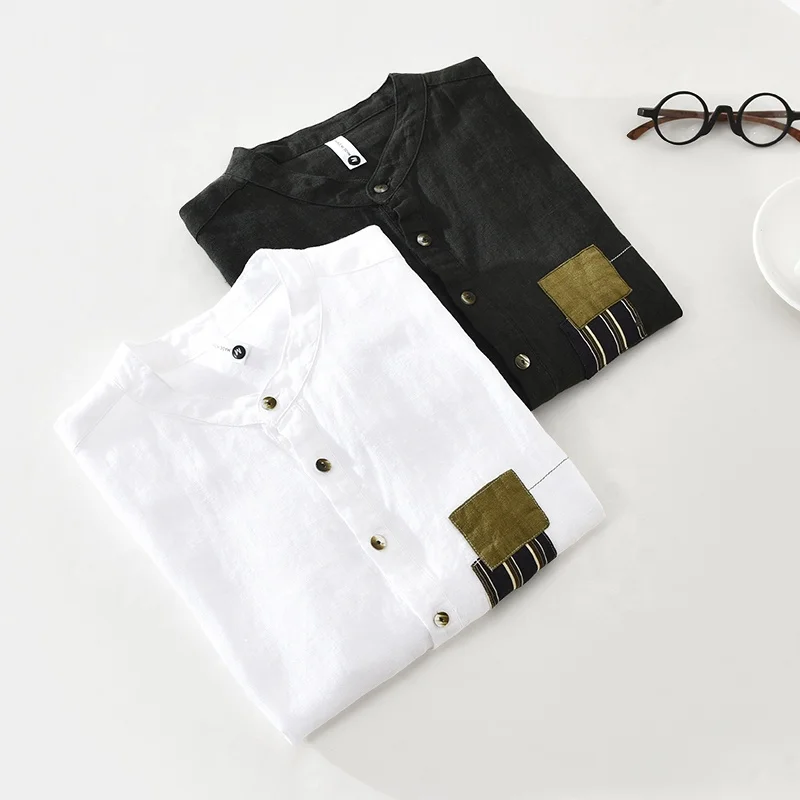 

NEW STYLE men's linen shirt leisure shirt