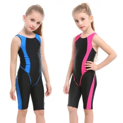 OEM factory stock item bathing suit modeling swimsuit one piece child kids girls racing training swimwear bikini