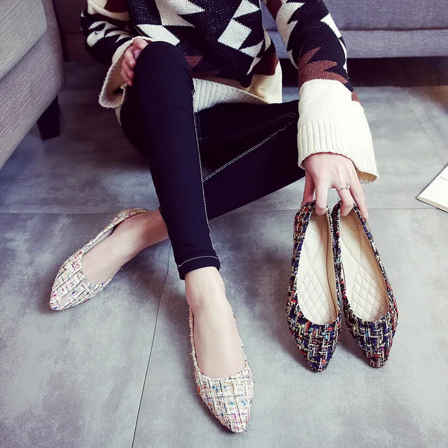 

20% Off Women Flat Shoes Slip-on Loafers Comfortable Driving Flats Fashion Breathable Ladies Lazy Boat Shoes Casual Lady