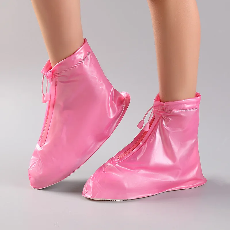 

Unisex improved thicker protector silica gel PVC waterproof silicon rain shoe cover, 7 colors