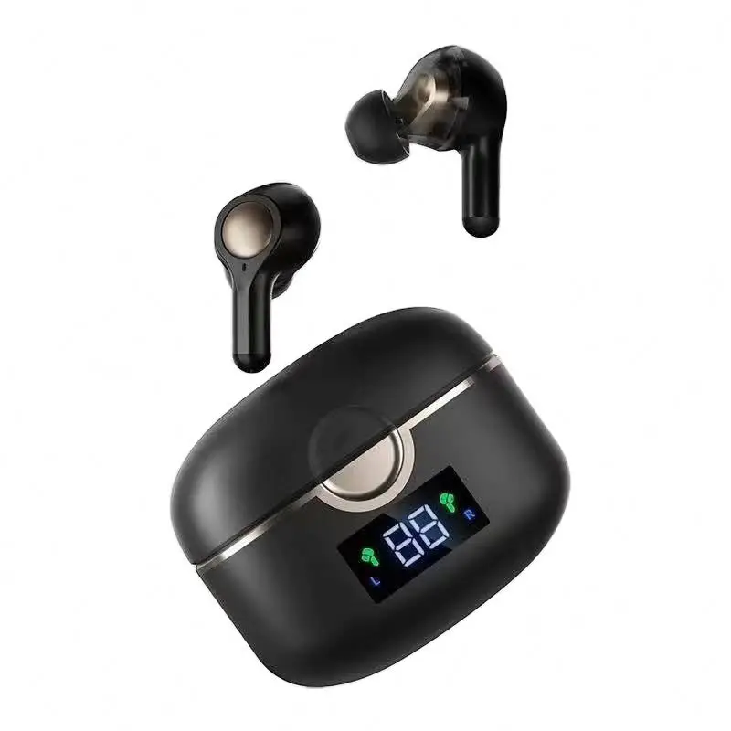 

Led Display Tws T22 Headset Binaural Sports In-Ear Bt5.0 Earbuds Wireless Earphone Headphone, Black