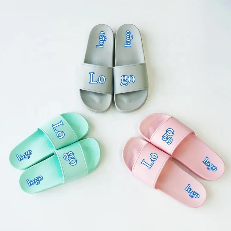 

Bathroom pvc sliders grey slippers flip flops customize sandal slides footwear slippers for men custom men's slippers slides, Blank/customized/print