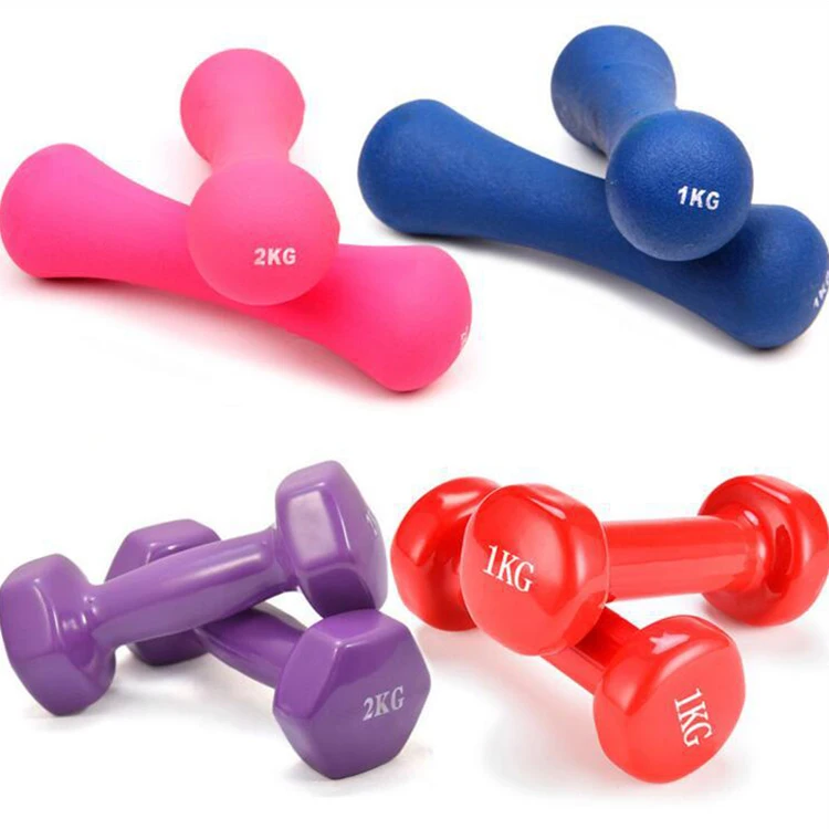 Cheap Wholesale Home Fitness Women Light Weight Rubber Dumbbell Sets