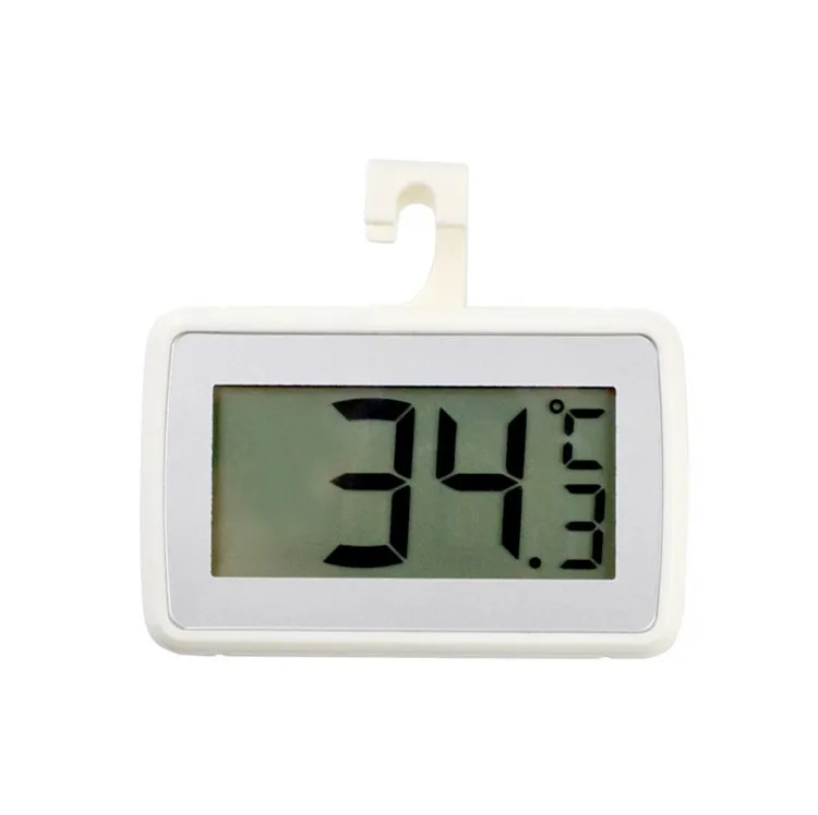 

Waterproof Large Screen Digital Refrigerator Thermometer Freezer High Precision Electronic Thermometer, White and black